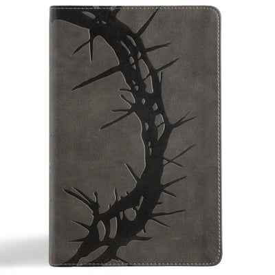 NASB Large Print Personal Size Reference Bible, Charcoal Leathertouch by Holman Bible Publishers