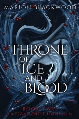 Paperback of Throne of Ice and Blood by Scarlett Press featuring a dark fantasy cover with icy and blood-red elements.