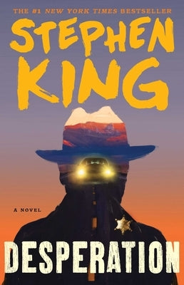 Paperback of Desperation novel by Stephen King, published by Scribner Book Company, showing the book cover with dark and eerie artwork.