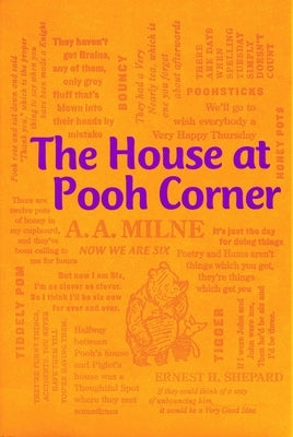 Paperback copy of The House at Pooh Corner by Canterbury Classics, featuring a colorful cover illustration of Winnie the Pooh and friends.