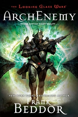 Paperback of ArchEnemy by Speak, showing the book cover with dark and bold design elements.