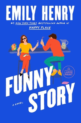 Large print paperback of "Funny Story" by Random House Large Print Publishing, showing the book cover with colorful design.