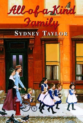 All-Of-A-Kind Family paperback by Yearling Books featuring colorful cover art with illustrations of a family.