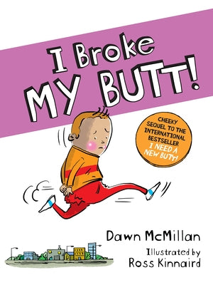 Paperback of "I Broke My Butt!", a humorous book by Dover Publications featuring a playful cover design.