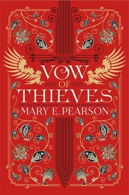 Paperback of "Vow of Thieves" by Square Fish, featuring the book cover with artwork and title text on the front.