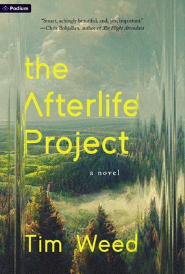 Paperback of The Afterlife Project by Podium Publishing, featuring cover art with dark and mysterious imagery.