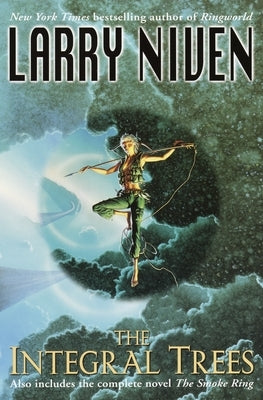 Paperback copy of "The Integral Trees: And the Smoke Ring" by Random House Worlds, featuring a science fiction book cover.