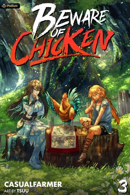 Paperback of Beware of Chicken 3: A Xianxia Cultivation Novel by Podium Publishing, featuring the book cover with Chinese-inspired artwork.