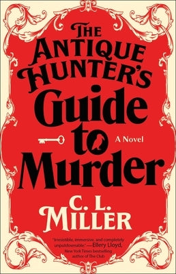 Paperback of The Antique Hunter's Guide to Murder by Atria Books featuring a vintage-style cover with antique tools and a mysterious setting.