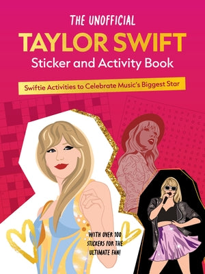 Paperback Taylor Swift sticker and activity book by Chartwell Books with over 100 stickers for Swiftie fans.