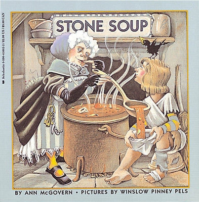 Paperback edition of Stone Soup by Scholastic Paperbacks featuring a colorful cover illustration.