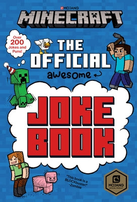 Minecraft: The Official Joke Book paperback by Random House Books for Young Readers, featuring colorful Minecraft characters on the cover.
