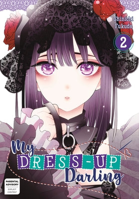Paperback of My Dress-Up Darling 02 manga by Square Enix Manga featuring colorful cover art and character illustrations.