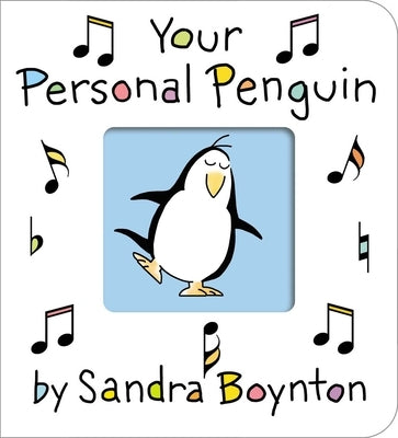Open page of "Your Personal Penguin" board book by Boynton Bookworks, showing colorful illustrations for young children.
