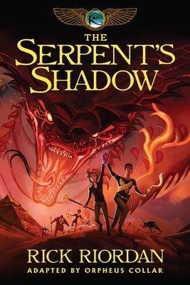 Paperback graphic novel of The Kane Chronicles Book Three: Serpent's Shadow by Disney Hyperion, featuring artwork from the series.