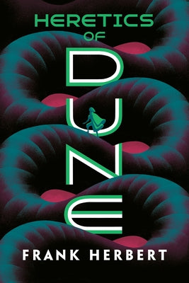 Paperback copy of "Heretics of Dune" by Ace Books, featuring the book cover with title and author details.