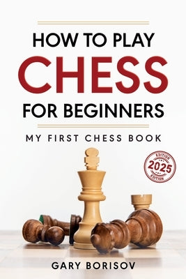 Paperback book titled "How to Play Chess for Beginners" by Natucoach, showing the cover with chess illustrations and beginner rules.