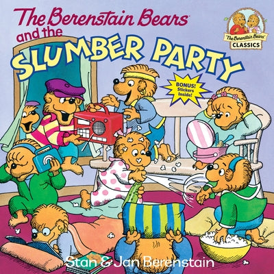 Paperback of The Berenstain Bears and the Slumber Party by Random House Books for Young Readers, showing the book cover with colorful illustrations.