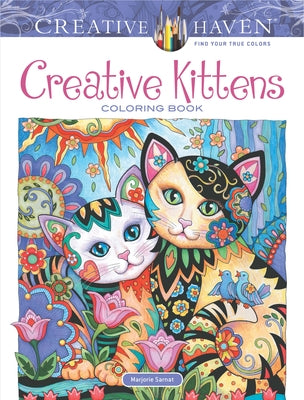 Paperback Creative Haven Creative Kittens coloring book by Dover Publications with illustrated kitten designs on the cover