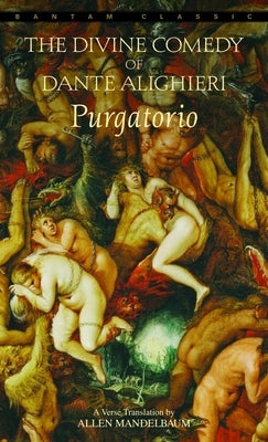 Mass market paperbound edition of "Purgatorio" by Bantam Classics, showing the book cover with dark and artistic design elements.