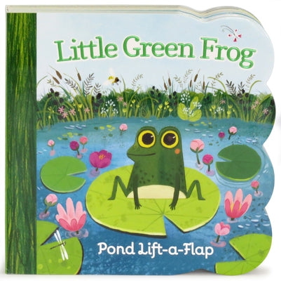 Little Green Frog board book by Cottage Door Press featuring colorful illustrations of a frog on the cover.