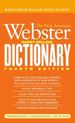 Mass market paperbound edition of The New American Webster Handy College Dictionary by Berkley Books, showing the book cover.