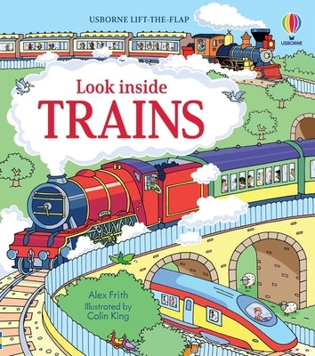 Look Inside Trains Board Book Usborne Books