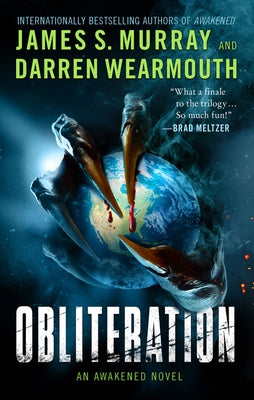 Mass market paperbound of Obliteration: An Awakened Novel by Harper Voyager, showing the book cover with dark and mysterious artwork.