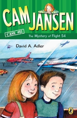 Paperback of Cam Jansen: The Mystery of Flight 54 #12 by Puffin Books, showing the book cover with title and illustration.