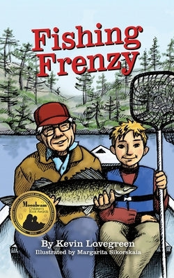 Paperback Fishing Frenzy book by Lucky Luke featuring colorful fishing scenes and cartoon-style illustrations.