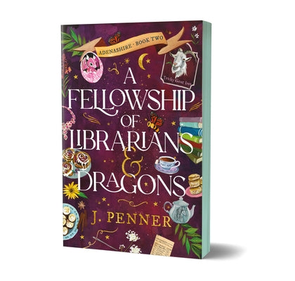 Deluxe edition paperback of A Fellowship of Librarians & Dragons by Poisoned Pen Press, featuring colorful cover art.