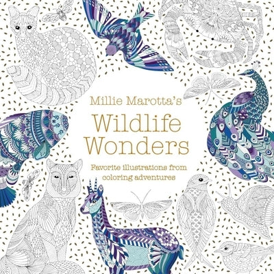 Paperback of Millie Marotta's Wildlife Wonders coloring book featuring detailed animal illustrations by Union Square & Co.