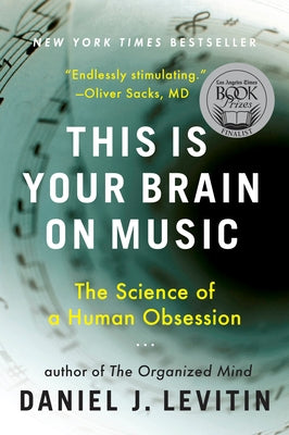 Paperback of "This Is Your Brain on Music" by Dutton showing the book cover with title and author on a white background.