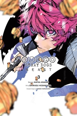 Paperback of Bungo Stray Dogs: Beast, Vol. 3 by Yen Press, showing the front cover with artwork and title.