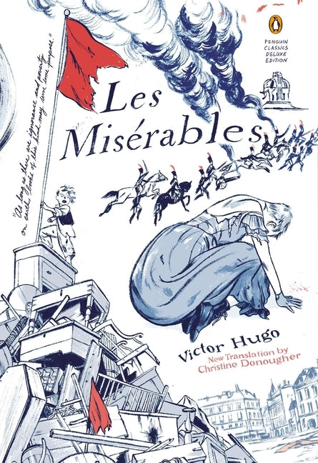 Paperback edition of Les Miserables by Penguin Classics, featuring a detailed cover illustration and classic design.