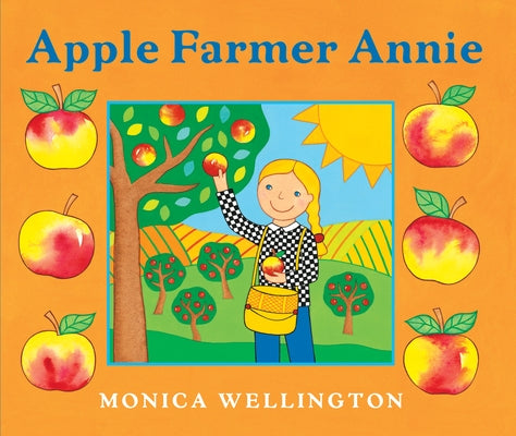 Paperback of Apple Farmer Annie children's book by Puffin Books, showing colorful cover illustration featuring a young girl and apple orchard.