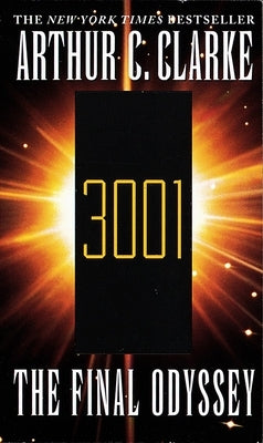 Mass market paperbound copy of "3001: The Final Odyssey" by Del Rey Books with a cover illustration and title text.