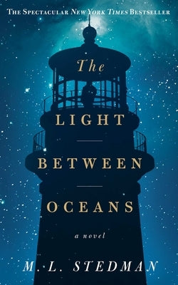 Paperback of The Light Between Oceans by Scribner Book Company, showing the book cover with ocean imagery and title.