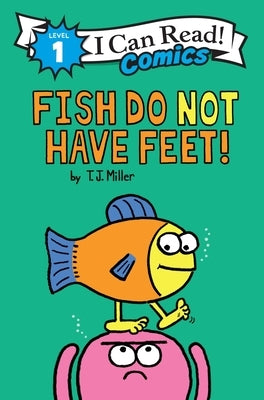 Paperback "Fish Do Not Have Feet!" by Harperalley, featuring colorful fish illustrations on the cover.