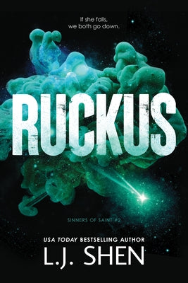 Paperback copy of "Ruckus" by Bloom Books, showing the book cover with colorful artwork and title text.