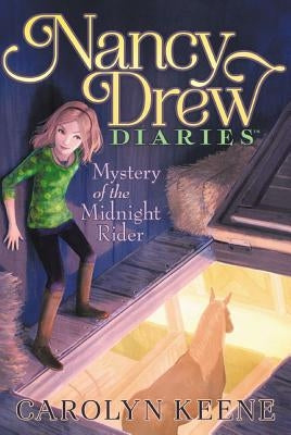 Paperback of Mystery of the Midnight Rider by Aladdin Paperbacks featuring a dark, suspenseful cover illustration.