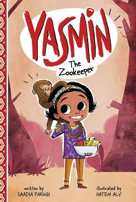 Paperback book titled Yasmin the Zookeeper by Picture Window Books featuring colorful cover art with Yasmin and zoo animals.