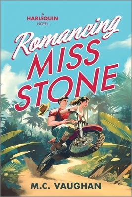 Paperback of Romancing Miss Stone, a romantic comedy novel by Afterglow Books, featuring a romantic scene on the cover.