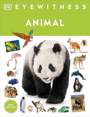 Paperback Eyewitness Animal book by DK Publishing showing colorful animal illustrations and detailed pages on wildlife.