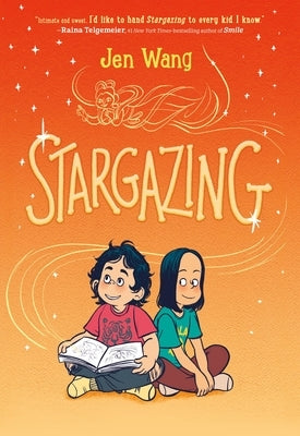 Paperback book titled "Stargazing" by First Second featuring a celestial-themed cover with stars and night sky imagery.