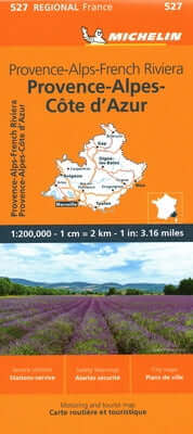 France: Provence-Alps-French Riviera Map 527 Folded Michelin Travel Publications