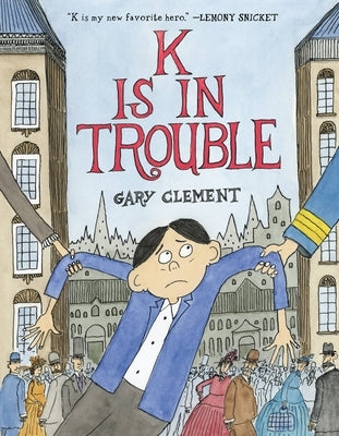 Paperback graphic novel "K Is in Trouble" by Little, Brown Ink, featuring colorful cover art with cartoon characters.