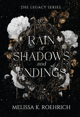 Paperback of Rain of Shadows and Endings by Kensington Replenishment Titles, showing the front cover with dark, shadowy artwork.