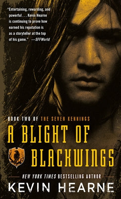 Mass market paperbound copy of "A Blight of Blackwings" by Del Rey Books featuring dark fantasy artwork on the cover.