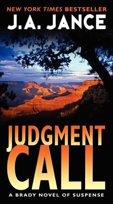 Cover of the mass market paperback "Judgment Call" by Harper, featuring a mysterious courtroom scene.